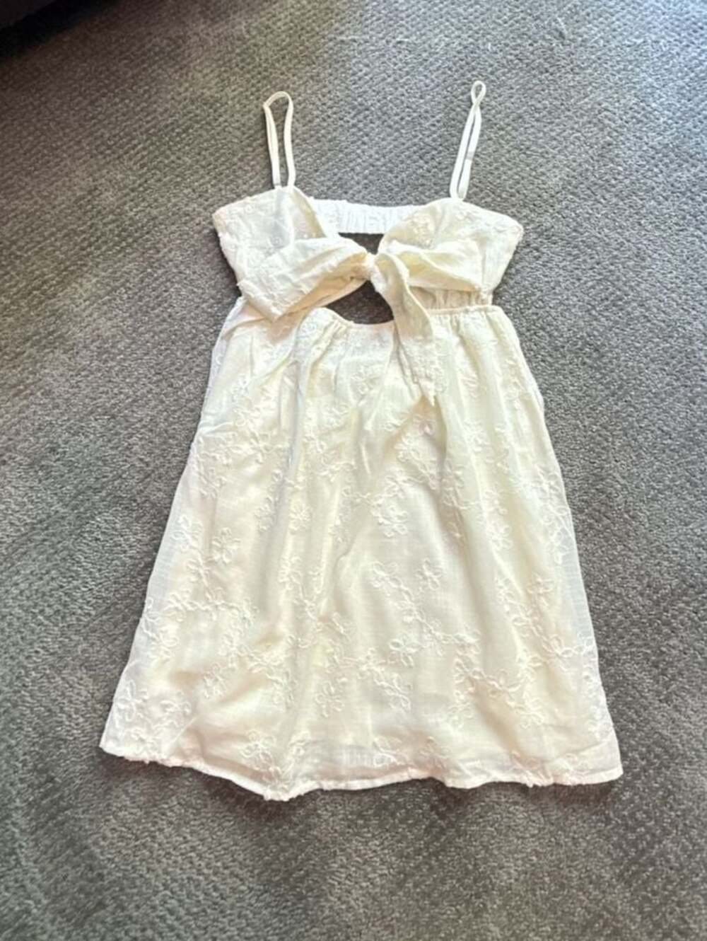 Princess Polly Granno Cutout Sleeveless Minidress in White